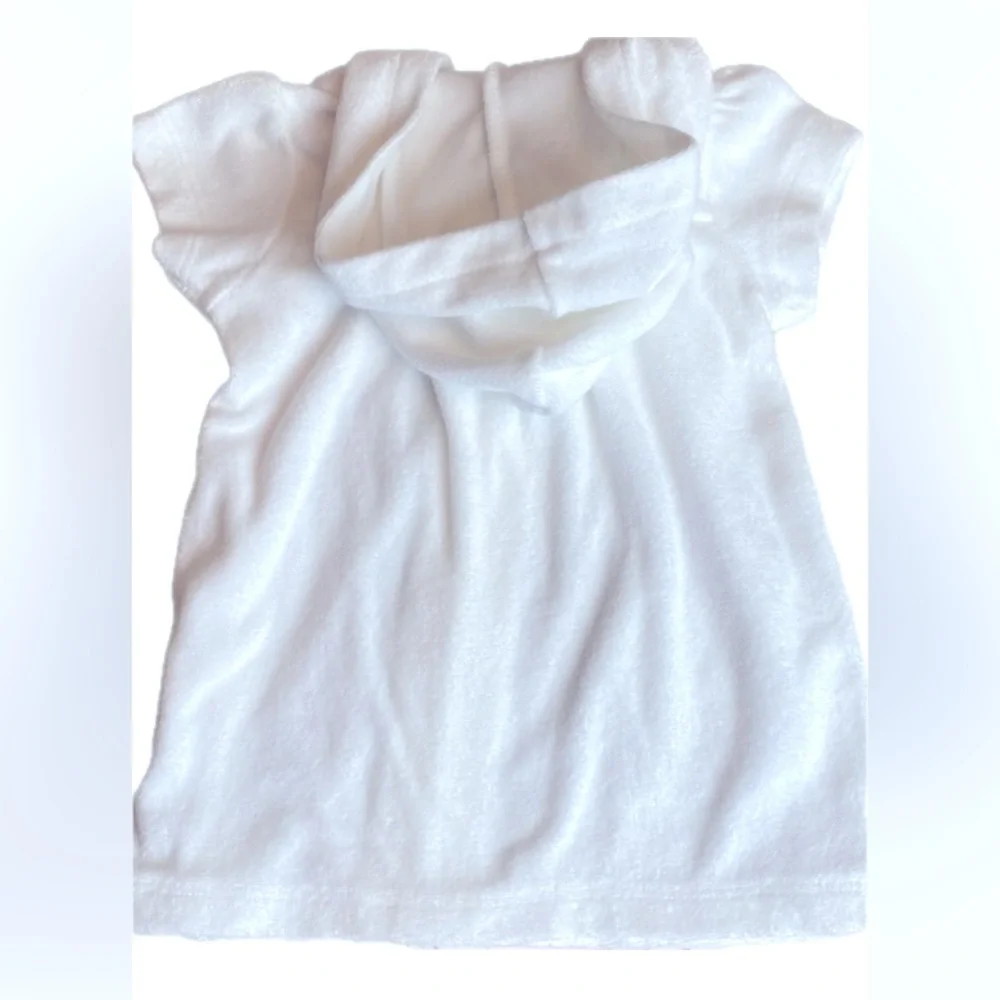 Terrycloth, baby swimsuit cover-up with hood 0 to 3 months